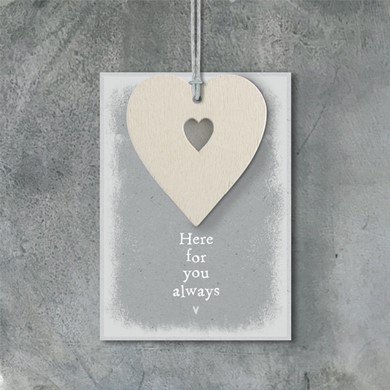 'Here for you always' hanging plaque