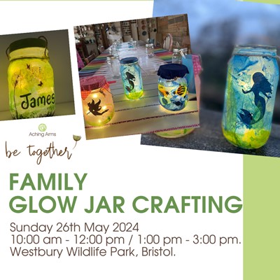 Family Glow Jar Crafting in Bristol. 