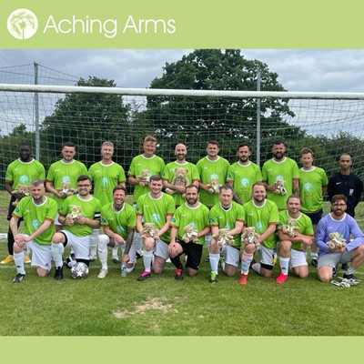 Football team for Aching Arms bereaved dads