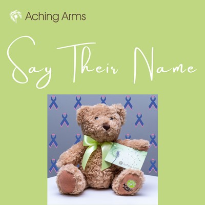 An image that shows the words Say Their Name 2023 for Donate a Bear for Baby Loss Awareness Week