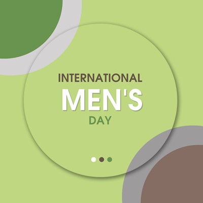 A graphic stating International Mens Day