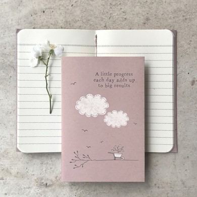 'A little progress...' small notebook