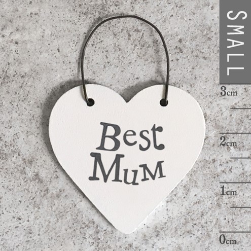 'Best Mum' Wooden Tag Main Image