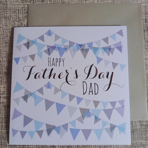 Bunting Father's Day Card Main Image