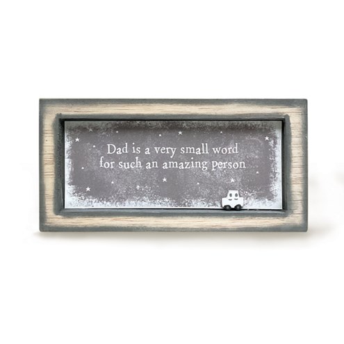 Dad Is A Very Small Word.. Box Frame Alternate Image