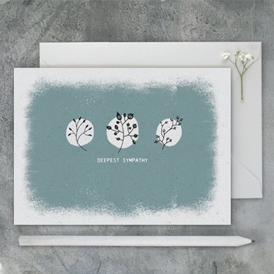 'Deepest sympathy'  card