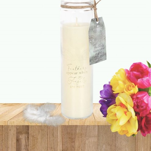 Feathers Appear Tube Candle Main Image