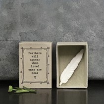 'Feathers will appear' Matchbox Feather