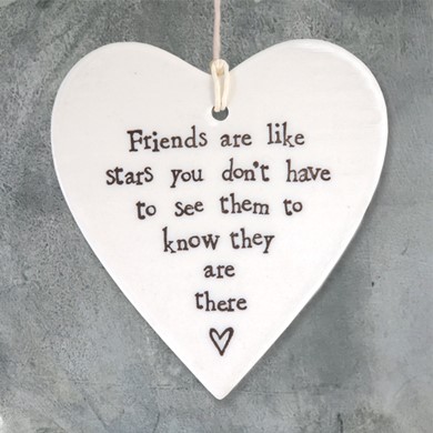 'Friends are like stars...'  heart