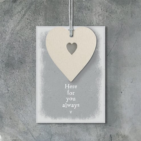 'Here for you always' hanging plaque Main Image