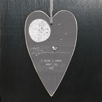 'I wish I knew what to say' gift tag