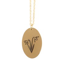 January Snowdrop Birth Necklace Card Alternate Image