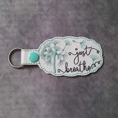 Just Breathe Keyring