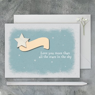 'Love you more...'  card