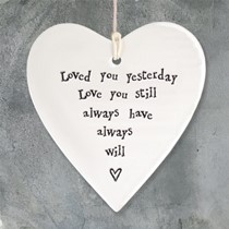 'Loved you yesterday' heart