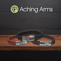 Men's Plaited Leather Bracelet Main Image