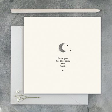 'Moon and back' card