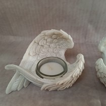 Set of 2 Angel Wing Candle Holders Alternate Image