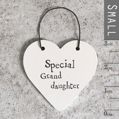 'Special Granddaughter' Wooden Tag