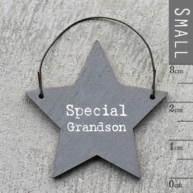 'Special Grandson' Wooden Tag