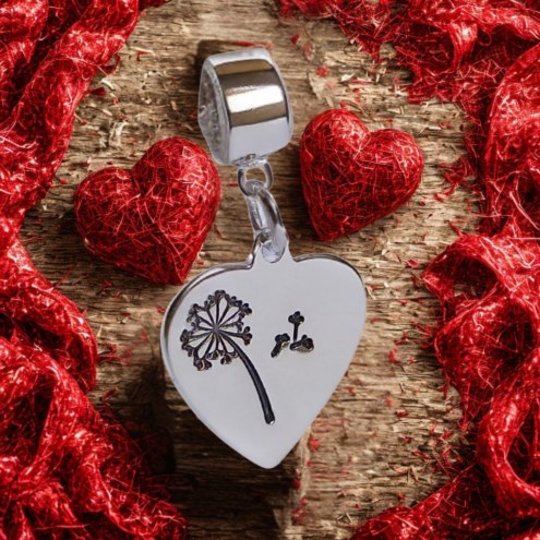 Sterling Silver Dandelion Charm Main Image
