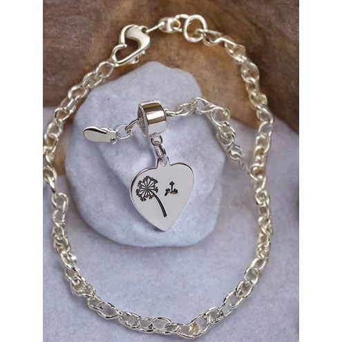 Sterling Silver Dandelion Charm Alternate Image