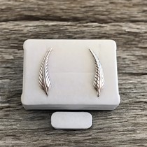Sterling Silver Feather Earrings Main Image