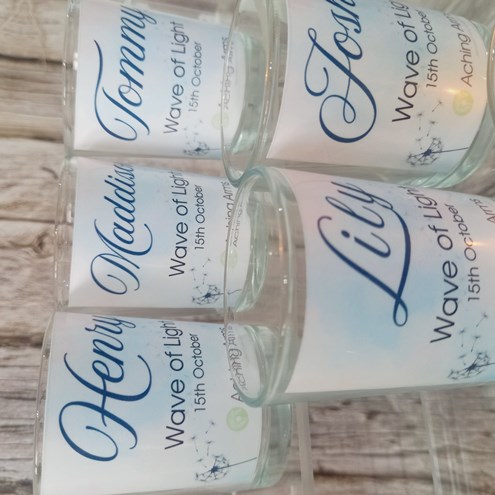 Wave of Light Personalised Tea Light Holder Alternate Image