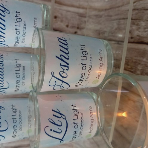 Wave of Light Personalised Tea Light Holder Alternate Image