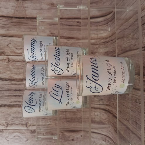 Wave of Light Personalised Tea Light Holder Alternate Image