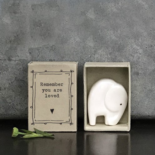 'You are loved' matchbox elephant Main Image